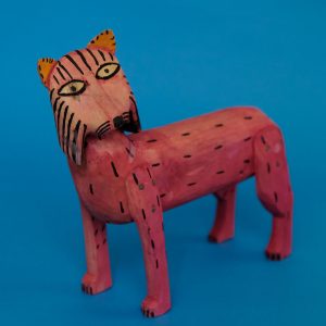 オアハカ ウッドカービング 山猫