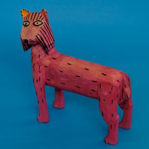 オアハカ ウッドカービング 山猫