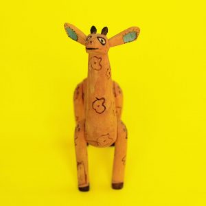 オアハカン ウッドカーヴィング キリン