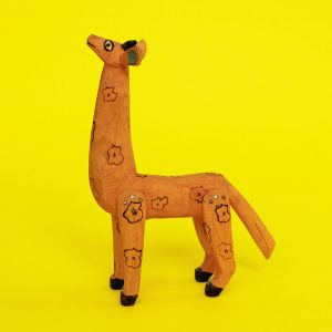 オアハカン ウッドカーヴィング キリン