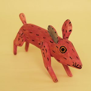 オアハカンウッドカーヴィング うさぎ