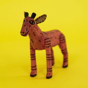 ヴィンテージ　オアハカンウッドカーヴィング キリン