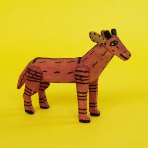 ヴィンテージ　オアハカンウッドカーヴィング キリン