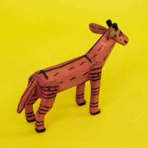 ヴィンテージ　オアハカンウッドカーヴィング キリン