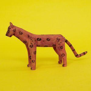 ヴィンテージ オアハカンウッドカービング ジャガー