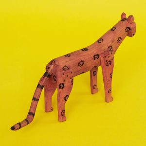 ヴィンテージ オアハカンウッドカービング ジャガー