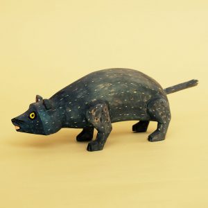 ヴィンテージ オアハカンウッドカーヴィング たぬき