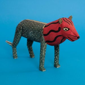 オアハカン ウッド カーヴィング ライオン