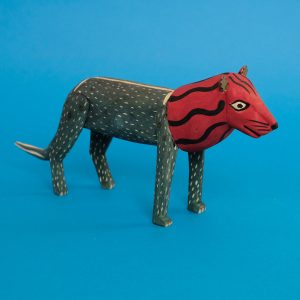 オアハカン ウッド カーヴィング ライオン