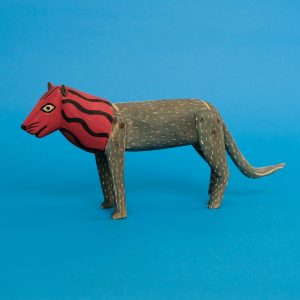 オアハカン ウッド カーヴィング ライオン