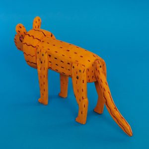 オアハカン ウッド カーヴィング ライオン