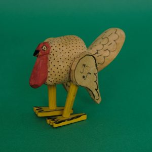 オアハカンウッドカーヴィング 七面鳥 ヴィンテージ