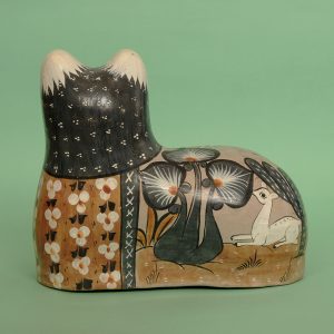 レア 特大 オブジェ 猫 ネコ 置物 トナラ焼き 招き猫 招きネコ Tonala