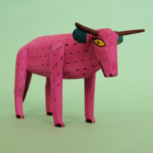 ウッドカービング 牛