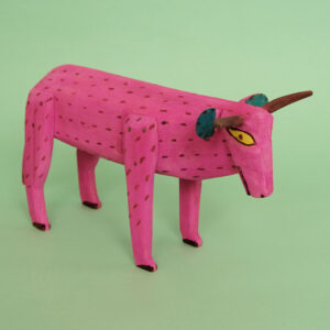 ウッドカービング 牛