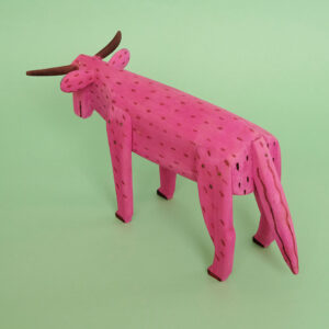 ウッドカービング 牛