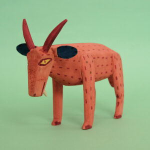 ウッドカービング 山羊