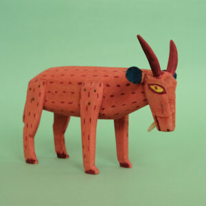 ウッドカービング 山羊