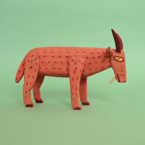 ウッドカービング 山羊