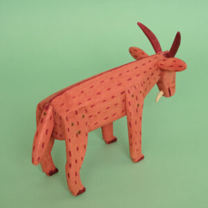 ウッドカービング 山羊