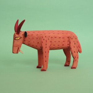 ウッドカービング 山羊