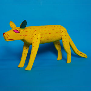 オアハカ木彫 黄犬