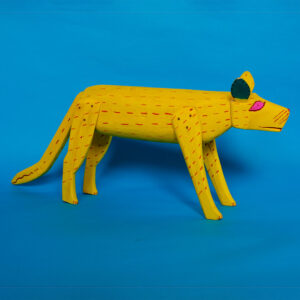 オアハカ木彫 黄犬