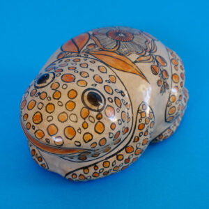 トナラ焼 カエル 置物