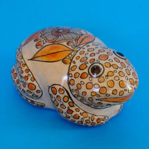 トナラ焼 カエル 置物