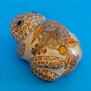 トナラ焼 カエル 置物