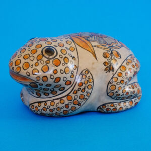 トナラ焼 カエル 置物