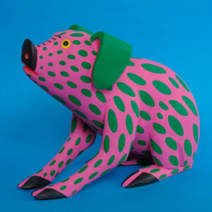 イサイーアス ヒメネス作 ピンクのブタの置物