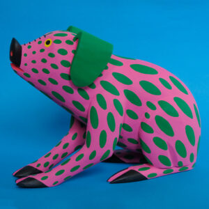 イサイーアス ヒメネス作 ピンクのブタの置物