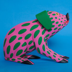 イサイーアス ヒメネス作 ピンクのブタの置物